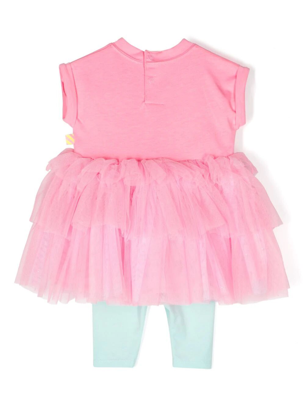 Shop Billieblush Set Dress Leggings In Pink & Purple