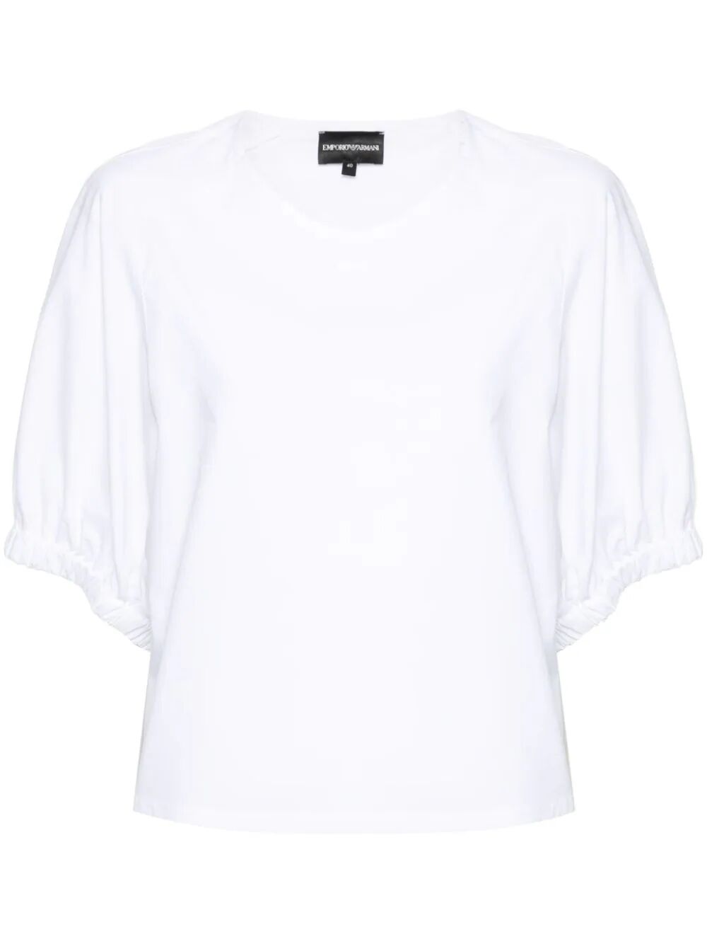 Shop Emporio Armani Short Sleeves Shirt In White