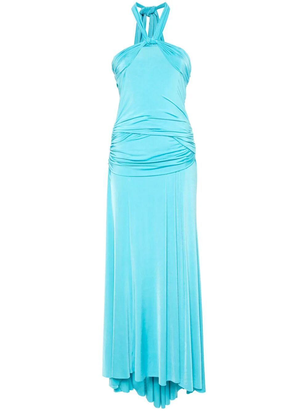 Shop Blugirl Sleeveless Long Dress In Blue