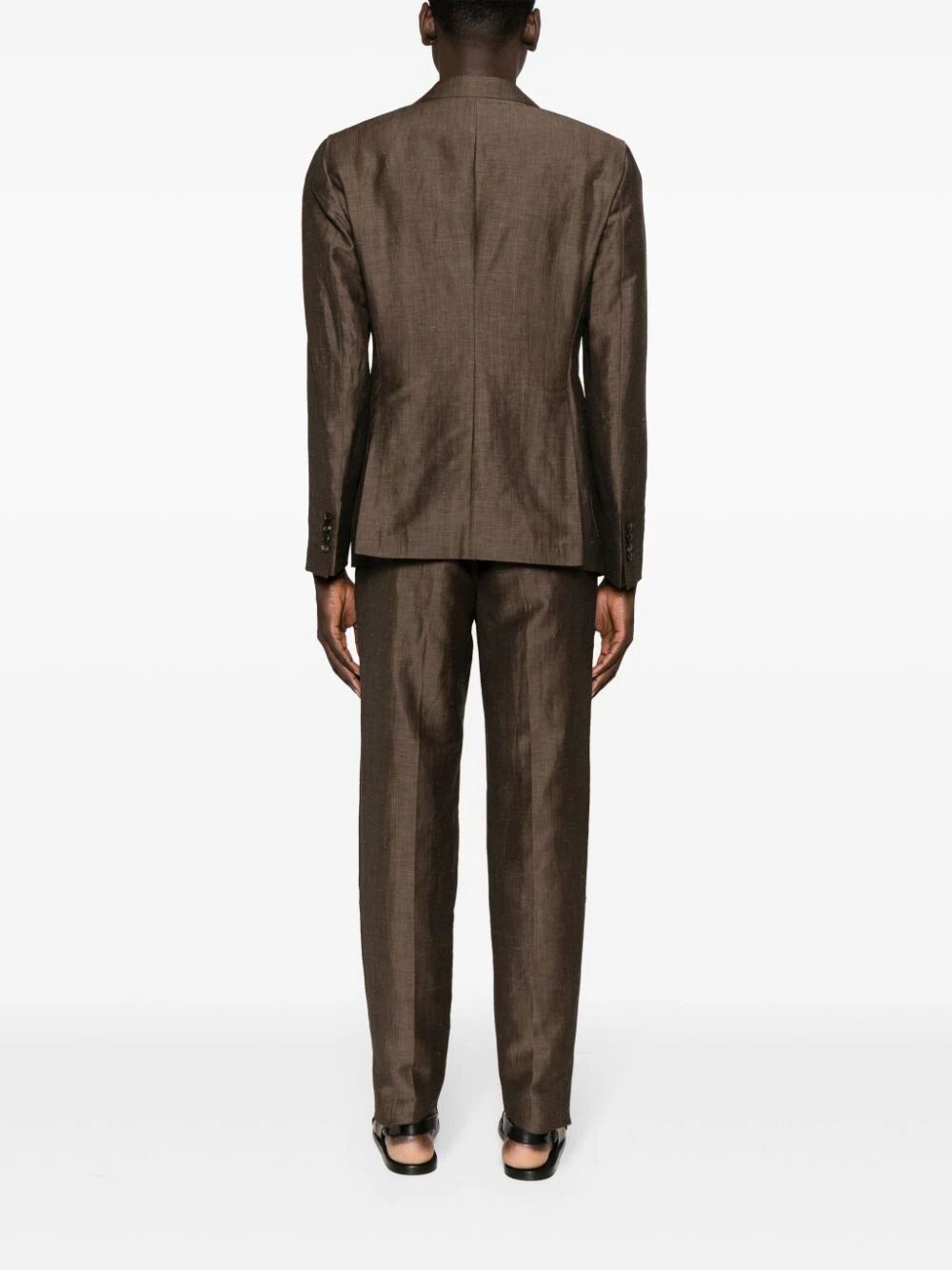 Shop Emporio Armani Suit In Brown