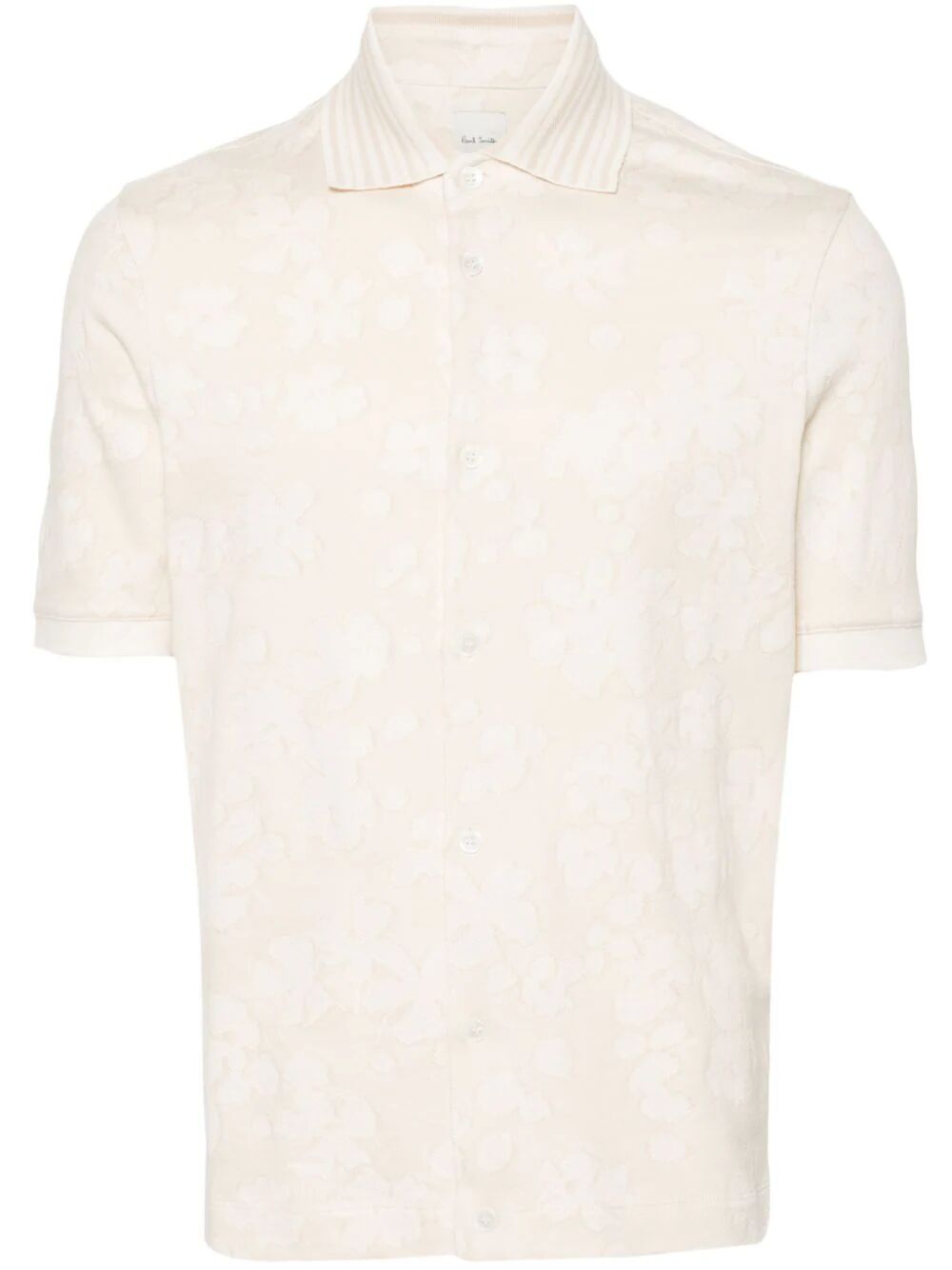 Shop Paul Smith Mens Floral Jacquard Shirt In White