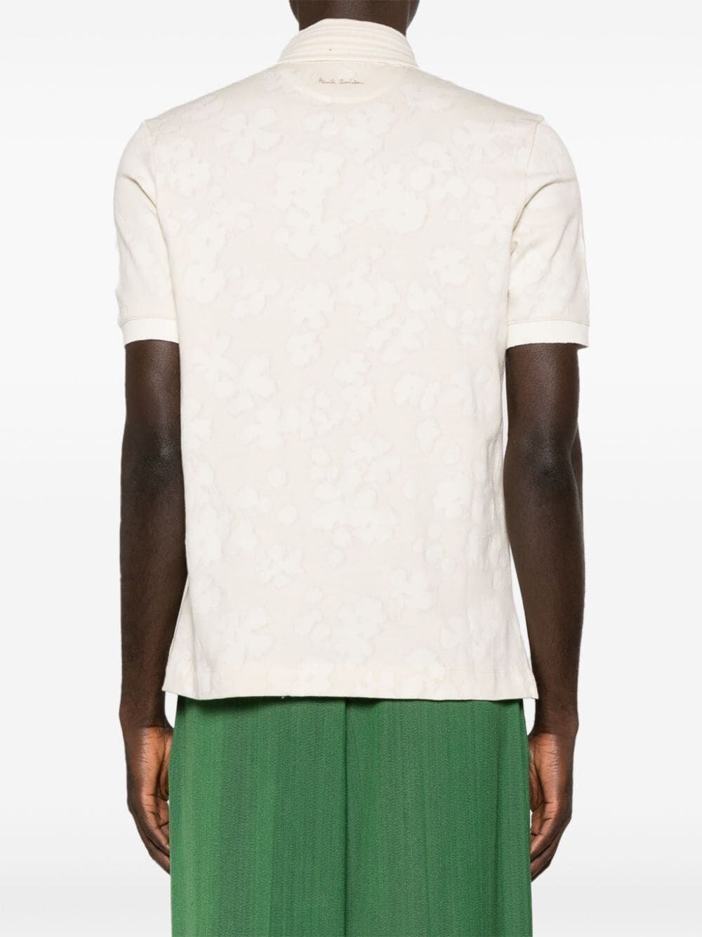 Shop Paul Smith Mens Floral Jacquard Shirt In White