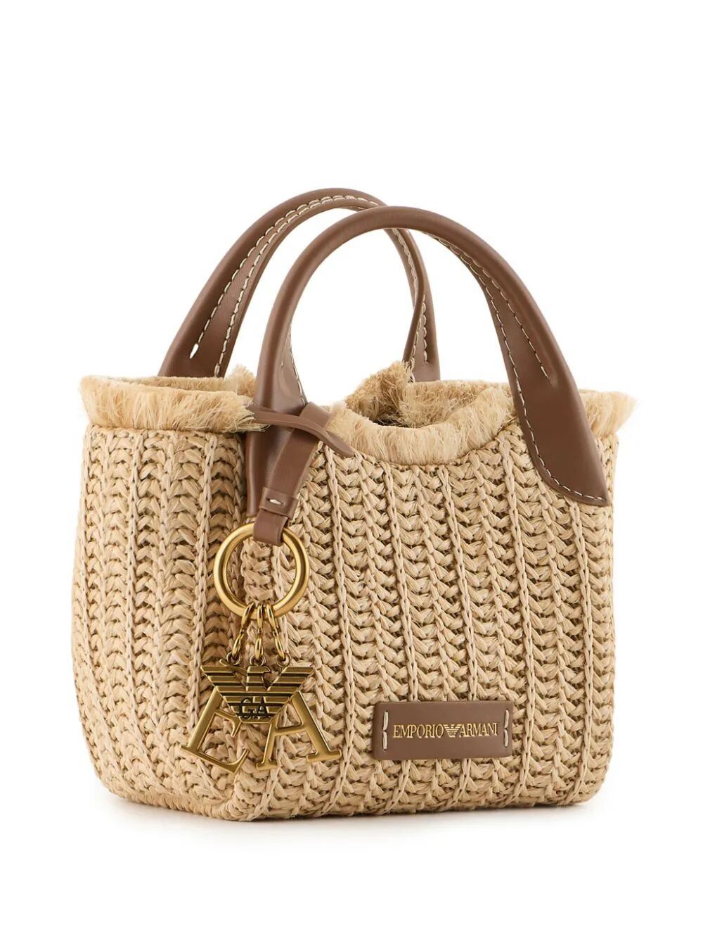 Shop Emporio Armani Shopping Bag In Brown