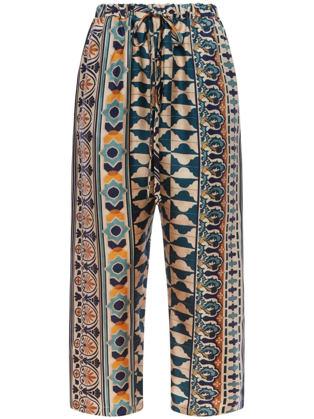 Shop La Doublej Drawstring Pants In Multicolour
