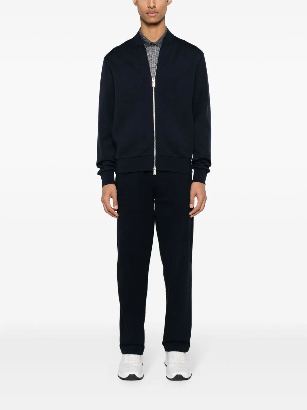 Shop Zegna High Performance Bomber In Blue