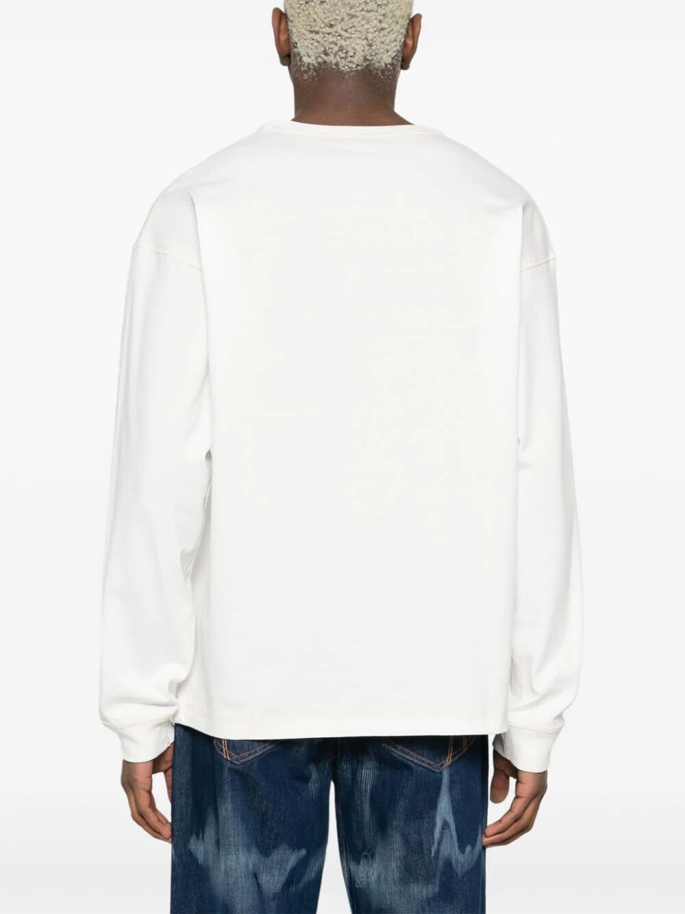 Shop Diesel Boxt Long Sleeves T In White