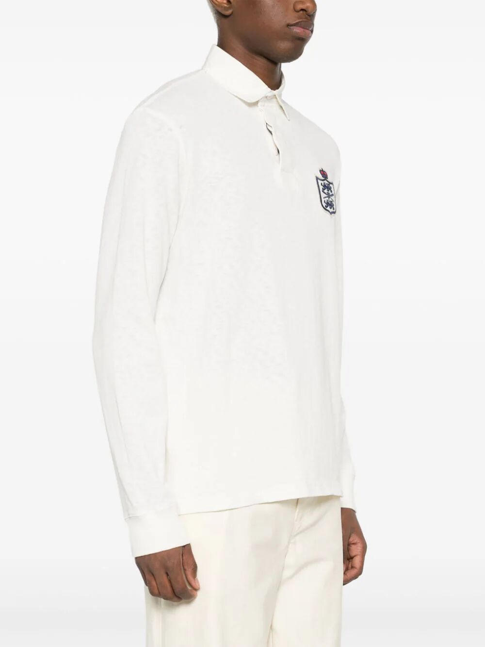 Shop Polo Ralph Lauren Long Sleeves Rugby Polo In Blue