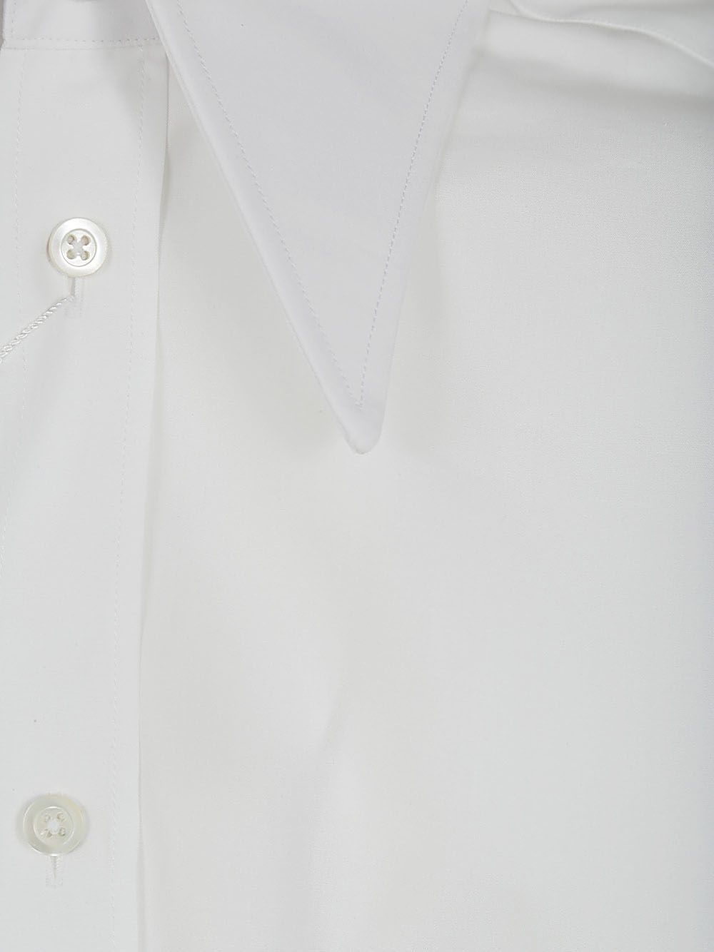 Shop Maison Margiela Short Sleeves Shirt In White