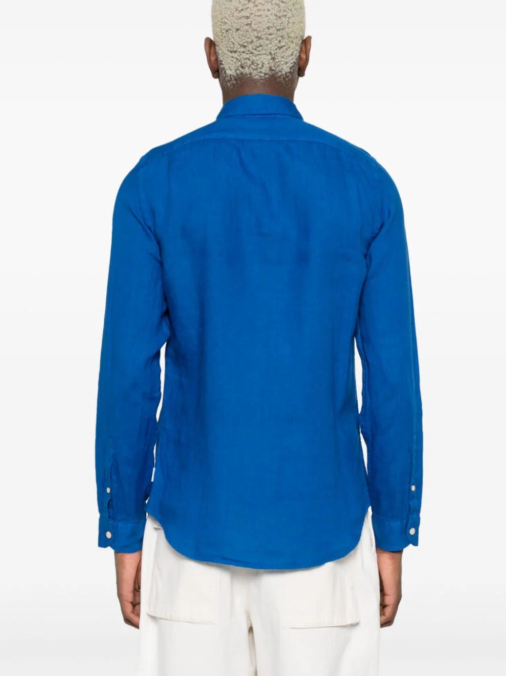 Shop Ps By Paul Smith Mens Ls Tailored Fit Shirt In Blue